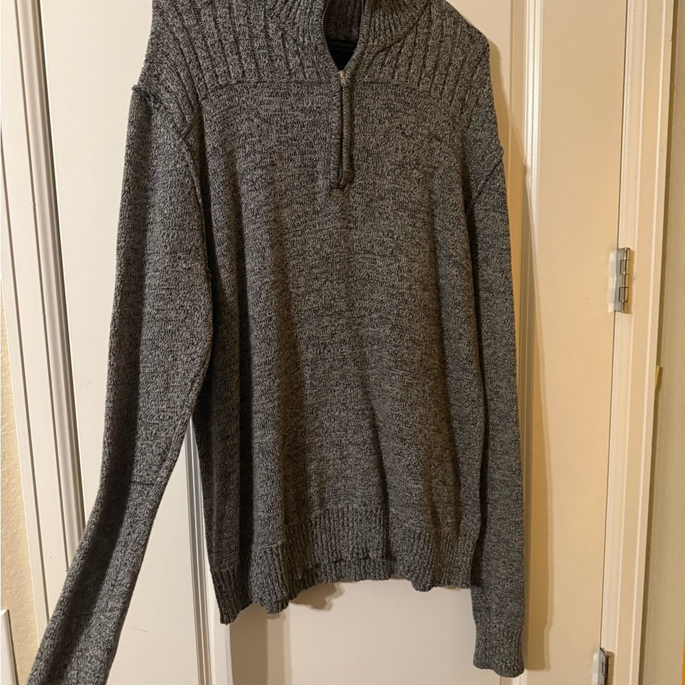 Men's Charcoal Turtleneck Sweater
